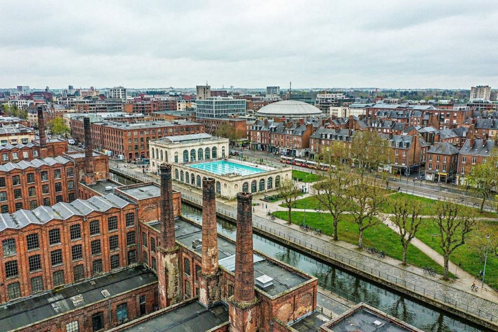 Roubaix vue drone des quartiers dangereux Roubaix vue drone des quartiers dangereux