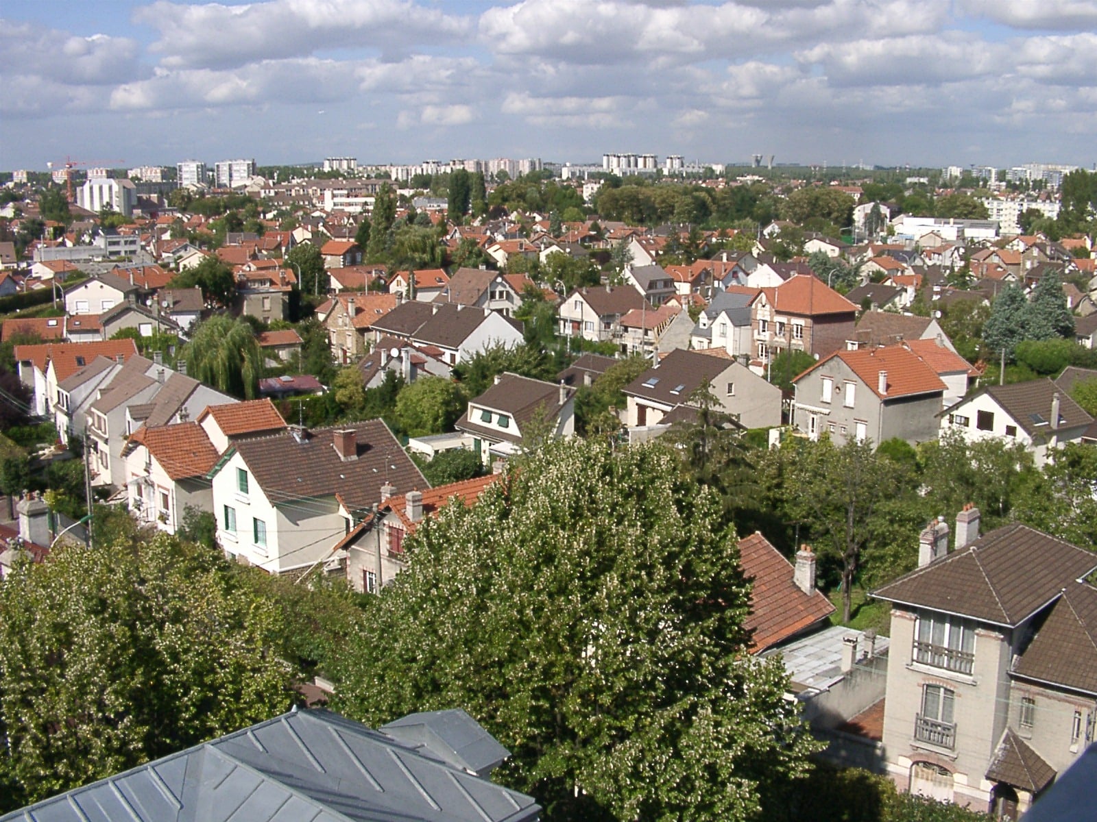 Vue d'un quartier dangereux de aulnay