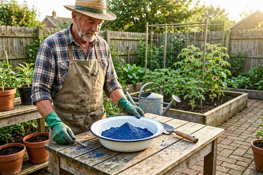 Un jardinier se demande quelle dose de poudre bleue ajouter à sa bouillie