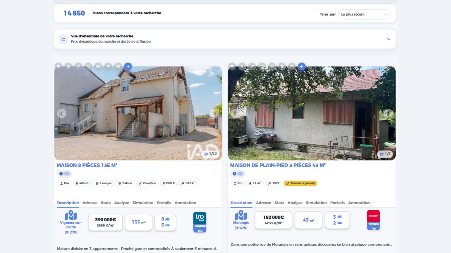 Exemple recherche moteurimmo Exemple recherche moteurimmo