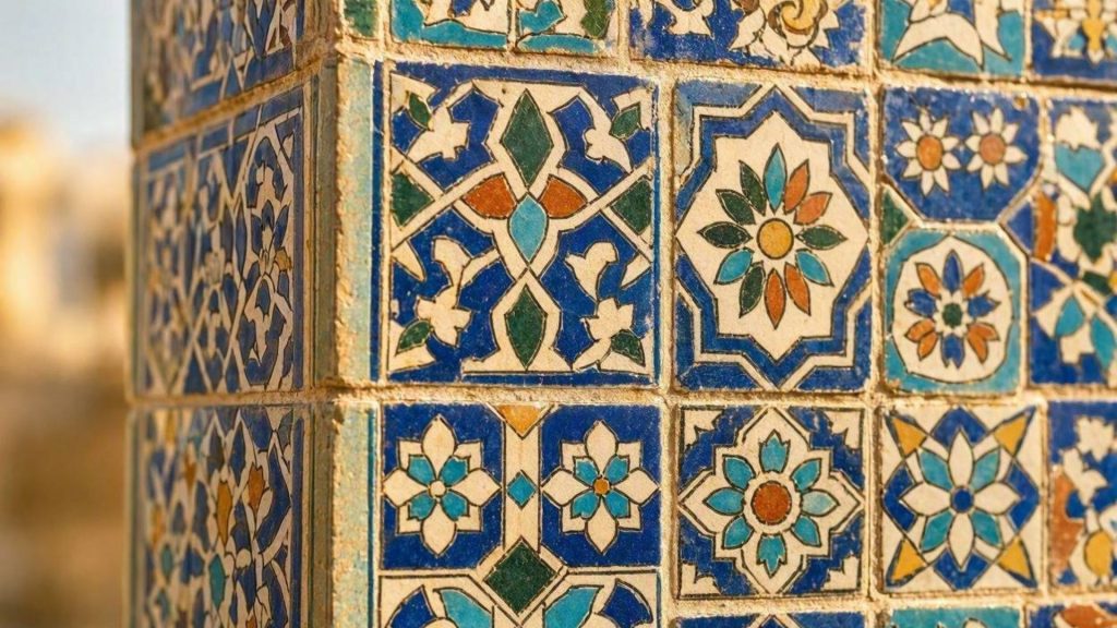Mosaïque typique d'une maison tunisienne Mosaïque typique d'une maison tunisienne