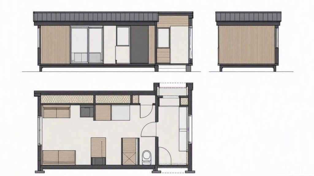 Plan technique d'une tiny house Plan technique d'une tiny house
