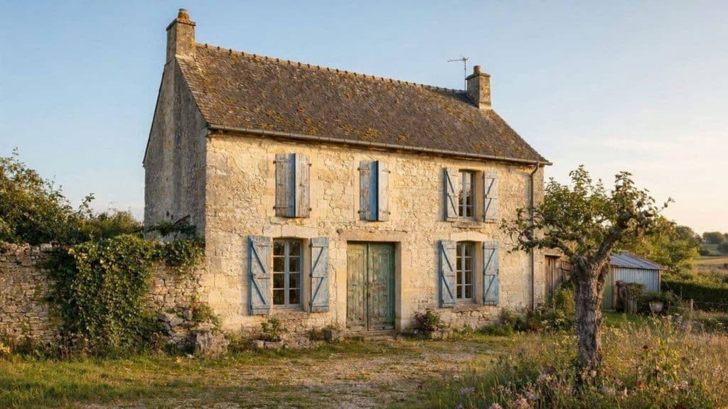 Une maison de campagne française abandonnée Une maison de campagne française abandonnée