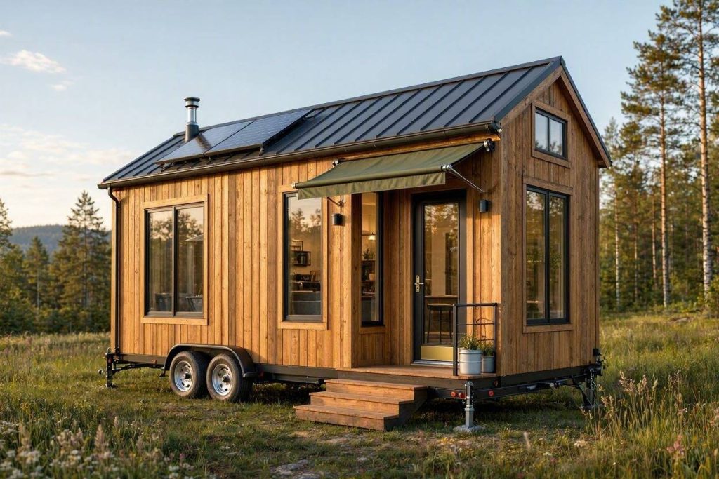 une tiny house sur remorque une tiny house sur remorque