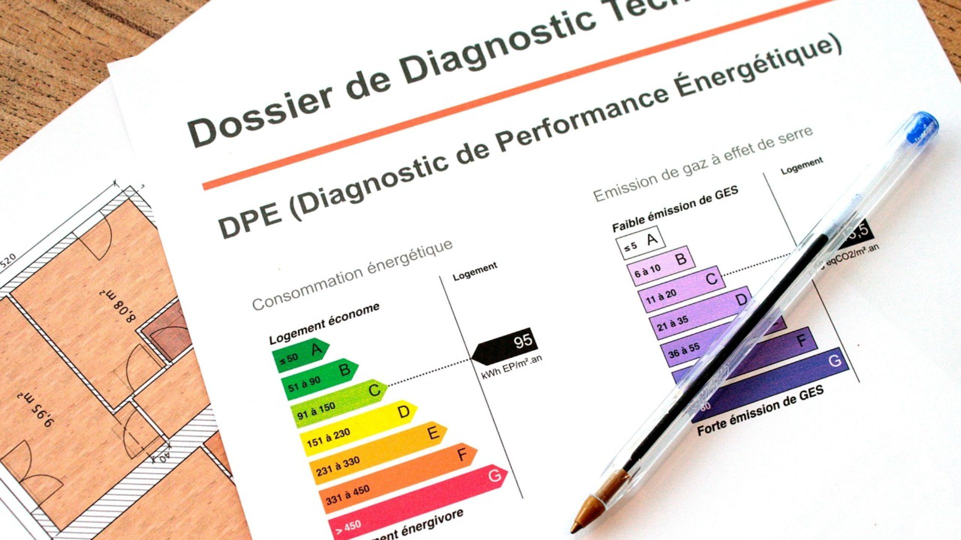Un dossier de diagnostic de performance énergétique (DPE) Un dossier de diagnostic de performance énergétique (DPE)